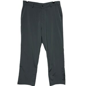 Under Armour‎ Pants Mens 36x30 Gray Golf Stretch Performance Flat Front Straight